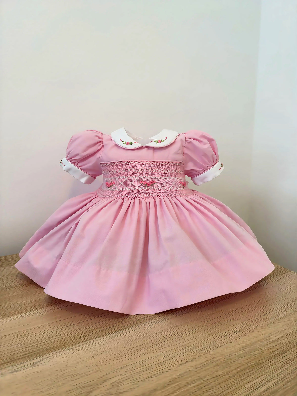 Rose Pink Hand-Smocked Dress